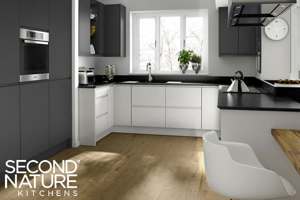 Verwood Kitchens and Bathrooms - Second Nature Remo Graphite kitchen